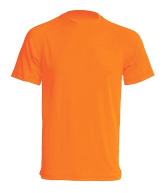 T-shirt SPORT męski 130g pomarańczowy fluorescencyjny - PROMOCJA !